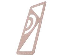 UKCOCO Règle Multifonction en Métal Aluminium Portable, Outil de Mesure Mathématique Précis pour Dessin et Mesure D'angle, pour Travail Scolaire et Design Artistique