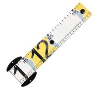 UKCOCO Règle Pliable de Mesure pour Poissons en PVC Jaune 1, 4m