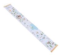 UKCOCO Règle Toile avec Cadre pour Garçon Fille Toise Murale Motif Dessin Animé Toise à Suspendre Décoration Chambre Garçon Fille