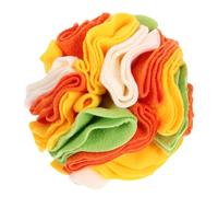 UKCOCO Renifleur pour Chien 15 Cm en Matière Polaire Résistante, Balle Distributeur de Croquettes Interactive, D'entraînement Stimulant Olfactif pour Chiots et Chiens Adultes, pour Jeux