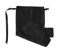 UKCOCO Repose-pieds Garçon et Filles Noir 79x44 Cm, Rallonge Siège Avion Pliable en Tissu Doux, Accessoire de Voyage Indispensable pour Confort Bébé et Soutien Jambes Pendant Vol