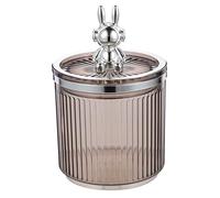UKCOCO Réservoir de Rangement de Lapin Spatial décoration boîte Petit Pot de Rangement Lapin Mini décor Mignon Pot décoratif conteneurs de Stockage d'artisanat Candy Pots Acrylique