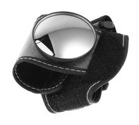 UKCOCO Rétroviseur de Vélo Dragonne, Miroir de Poignet, Miroir Convexe Haute Définition, Nylon Noir, Vue Arrière Large, pour Cyclistes, Randonnée et Vtt