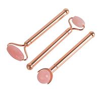 UKCOCO Roller de Massage Jade Naturel pour Visage et Yeux Outil de Beauté Multifonctionnel pour Massage Cou et Dos Surface et Confortable Santé pour Soins Spa à Domicile et Voyage