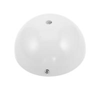 UKCOCO Rosace de Plafond Semi-circulaire 120 Mm Blanche, Kit de Canopée Lumineuse Décorative avec Plaque de Fixation Suspendre, pour Salon, Chambre Cuisine, Compatible Lustres