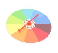 UKCOCO Roue de Fortune Portable pour Garçon Fille Jeu de Loterie Pédagogique Compact pour Fête et Activité Classe