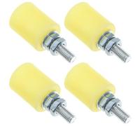 UKCOCO Roue de Guidage en Nylon pour Rail Porte Coulissante, Roulettes pour Portail Électrique, Lot de 4 Pièces, Résistantes la Rouille et Faciles à Installer pour Portes de Garage