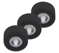 UKCOCO Rouleaux Presseurs Plus de Force de Rupture Noir Robustes 3pcs en Plastique pour Réparation et Entretien D'enregistreurs à Cassette Portables