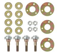 UKCOCO Roulement de Chaise Berçante M8x55mm en Fer, Lot de 4 Pièces de Fixation pour Fauteuil à Bascule, Accessoires de Connexion Robustes pour Meubles, Pièces de Rechange pour