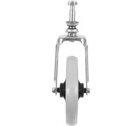 UKCOCO Roulement de Fourche Frontale pour Fauteuil Roulant Roue Grise Large 6 Pouces Accessoire de Remplacement avec Roulement Roues Souples pour Fauteuil Roulant Stabilité et