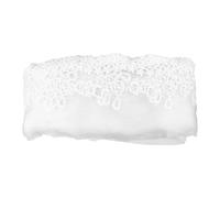 UKCOCO Ruban de Dentelle Blanche 20 Yards Motifs Symboles Musicaux Décoratifs, Élégant et Adaptable pour Projets DIY et Créations Artisanales