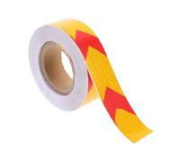 UKCOCO Ruban Réfléchissant Fluorescent Adhésif Étanche Sécurité Lumineuse pour Voitures Routes et Panneaux Davertissement Forte Usage Extérieur et Signalisation de Danger