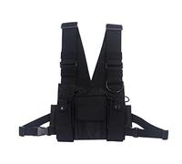 UKCOCO Sac à Bandoulière Multifonctionnel Hip Hop Pochette de Poitrine Ajustable pour Hommes et Femmes pour Activités de Plein Air Shopping