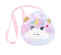 UKCOCO Sac à Bandoulière Peluche Licorne pour Garçon Fille Petit Sac de Rangement à Design et Pratique pour Sorties pour Couleur Tie Dye