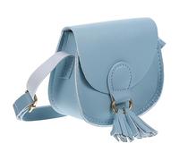 UKCOCO Sac Bandoulière Garçon Fille Fille Mini avec Pompon Sac à Main Étanche et Multifonction Large Capacité pour Téléphone et Bandoulière Large Confortable Couleur Vive Bleue
