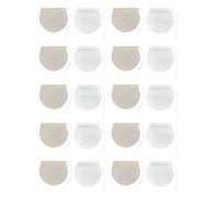 UKCOCO Sachets de Thé Filtrants Jetables en Papier Ciré Diamètre 6 Cm Lot de 200 Pièces Cordon Coulissant pour Thé en Vrac Épices et Infusions Maison Compatibles