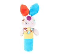 UKCOCO Saisir Éducatif pour Bébé en Peluche Bleu et Orange Hochet Interactif de Lapin Stimulation Sensorielle et Motricité Fine pour Nourrissons D’Éveil Doux et Ludique