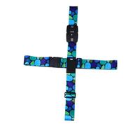 UKCOCO Sangle de Bagage à Combinaison TSA en Polyester Réglable, Ceinture Croisée de Sécurité pour Valise, Accessoire de Voyage Unisexe en Corail des Grands Fonds, Longueur Ajustable