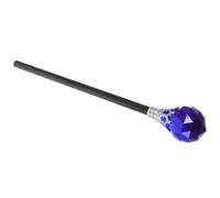 UKCOCO Sceptre Royal pour Garçon et Filles 1 Pièce, Accessoire de Déguisement Halloween, Bâton de Marche Décoratif Bleu et Or, Sceptre de Cosplay Polyvalent pour Fêtes et Photos