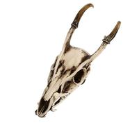 UKCOCO Sculpture Tête De Mort Et Squelette Viking Résine Mouton Réaliste Décoration Intérieure pour Bureau Et Salon