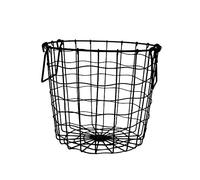 UKCOCO Seau à Linge Fer Forgé Organisateur De Vêtements Panier De Collecte Avec Poignées Panier De Rangement De Jouets Conteneur De Rangement Pour Articles Divers