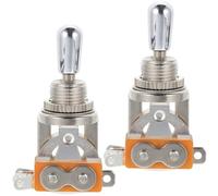 UKCOCO Sélecteur à 3 Positions pour Guitare Électrique en Métal, Lot de 2 Interrupteurs de Micros Compacts et Solide, Accessoire de Remplacement pour Guitare 3 Voies, Usage Facile