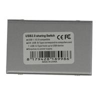 UKCOCO Sélecteur USB 2.0 De Partage Imprimante Automatique, Commutateur USB 2 Ports pour Bureau Et Maison, Compatible Scanner, Commutateur Multifonction, Usage Pc Multiple