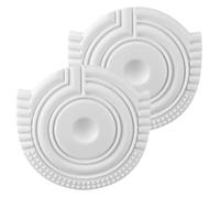 UKCOCO Semelle Antidérapante en Caoutchouc Blanc, Talonnette Adhésive Auto-adhésive, Coussinet de Réparation pour Chaussures de Sport, Protection Talon Invisible, Taille 40, 1 Paire