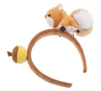 UKCOCO Serrage-Tête Écureuil en Peluche Douce Noisette Accessoire Cheveux Festival et Fête Serrage-Tête Animal Original pour Cosplay et Photos Présent Amusant pour Femmes et Garçon et