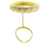 UKCOCO Serrage-Tête Halo d'Ange Doré Accessoire de Costume pour Fêtes et Cosplay Bandeau Léger et Confortable pour Halloween Noël et Déguisements d'Ange 1 Pièce