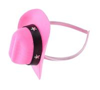 UKCOCO Serrage-Tête Mini Chapeau Haut-de-Forme Décoratif Rose Accessoire Coiffure Léger et Confortable Bandeau Fantaisie pour Fête Carnaval Anniversaire et Goûter Vintage