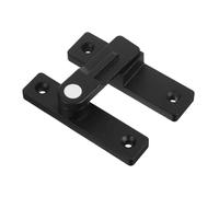 UKCOCO Serrure De Porte Lumineuse Serrure à Glissière De Sécurité De Porte Loquet De Sécurité Verrouillage D'intimité Boulon De Glissière De Zinc Noir