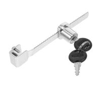 UKCOCO Serrure de Sécurité pour Porte Coulissante Verre Lot Clés Verrou à Cliquet pour Réfrigérateur et Armoire pour Prévenir Vol et Assurer la Sécurité des Produits