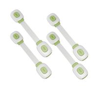 UKCOCO Serrures à Sangles De Sécurité Pour Garçon Et Filles, 4 Pièces, Autocollantes, Couleur Vert Clair, Protection Porte Et Tiroir Pour Bébé Et Maison Sécurisée