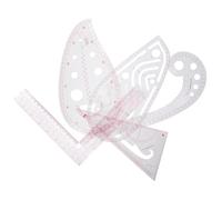 UKCOCO Set de 5 Règles de Couture Multifonction en Pvc Confection de Vêtements Incluant Règle Courbe Française pour Designers Professionnels