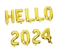 UKCOCO Set de Ballons Décoratifs pour Fête An Kit Complet pour Anniversaires Réunions et Célébrations Festives Or