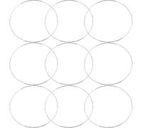 UKCOCO Set de Bracelets Joncs Ronds Style Simple et Polyvalent Lot de 50 en Fer Argenté Minimalistes et Élégants pour Femmes