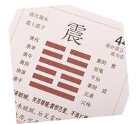 UKCOCO Set de Cartes de Divination I Ching Hexagrammes avec Anciennes Chinoises et Guide Interprétation pour Débutants Accessoires Feng Shui pour et Sagesse