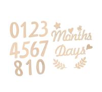 UKCOCO Set de Cartes pour Garçon Fille Décor Photo Mois Né Accessoire Photographie et Compact pour Enregistrement Premiers Mois