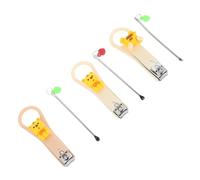 UKCOCO Set de Coupe-ongles Adorable en Abs et Acier Inoxydable Léger et Pratique Cure-oreilles pour Voyage et Maison, D'accessoires pour Ongles