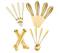 UKCOCO Set de Couteaux à Acier Inoxydable Service Complet pour Beurre Fromage Dessert et Café Ustensiles de Cuisine pour Maison