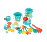 UKCOCO Set de Jeux de Plage pour Garçon Fille Jouets de Sable Portables Kit avec Pelle Râteau Sablier Activités Extérieures Ludiques pour Développer la Motricité et Limagination