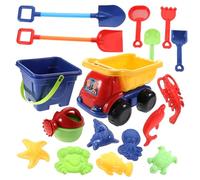 UKCOCO Set de Jouets de Plage Garçon Fille Kit et Sécurisé pour Jeux de Sable et Plein Air Coffret Plage Garçon Fille avec Pelle et Chariot Roues