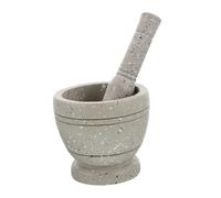 UKCOCO Set de Mortier et Pilon Outil de Cuisine Pratique pour Broyage de Ail et Épices Ustensile de Préparation Alimentaire et Facile à Nettoyer