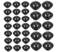 UKCOCO Set de Nez Plastique Noir pour Poupées et Peluches DIY Accessoires Crochet pour Création de Jouets Tissu Nez Triangulaires Sécurisés pour Animaux Peluche et Amigurumi
