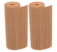UKCOCO Set de Table à Thé en Bambou Lavable 39.37x7.87in Réduit le Bruit et Protège la Surface pour Table de Thé