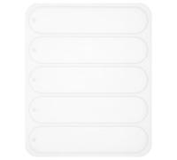 UKCOCO Silicone Moule à Marque-Pages DIY pour Blanc Résine Époxy | Flexible, Facile à Nettoyer, sans Bavures, Usage Anniversaire, Fournitures Créatives pour Loisirs