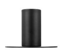 UKCOCO Socle D'enceinte en Fer Noir, Base de Remplacement pour Haut-Parleur | Fixation à Vis Sécurisée, Fond Plat Trous, Large Plateau, pour Studios et Montages Dj