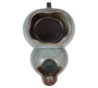 UKCOCO Sortie de Fontaine en Céramique Élégante pour Jardin et Bassin, Pièce de Remplacement Design en U et Écoulement d'eau Fluide pour Fontaines Extérieures