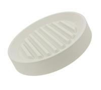 UKCOCO Soucoupe pour Plantes Ronde à roulettes, Blanche, 22,5x18x3,5 Cm | Pp, Acier et Caoutchouc, Conception à Roues Cachées, Stockage D’eau, pour Pots et Plantes